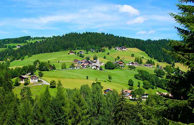 Blick auf Jenesien