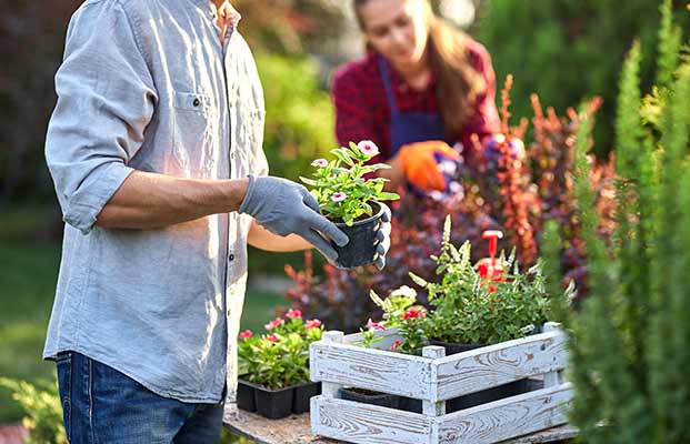 Gartenarbeit in Terlan