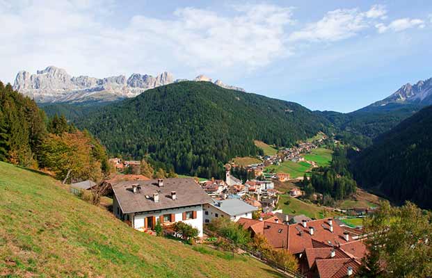 Blick auf die Ferienregion Welschnofen