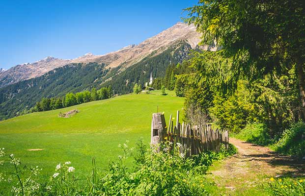 Der Ausblick in Ridnaun