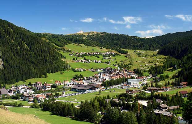 Blick auf Corvara