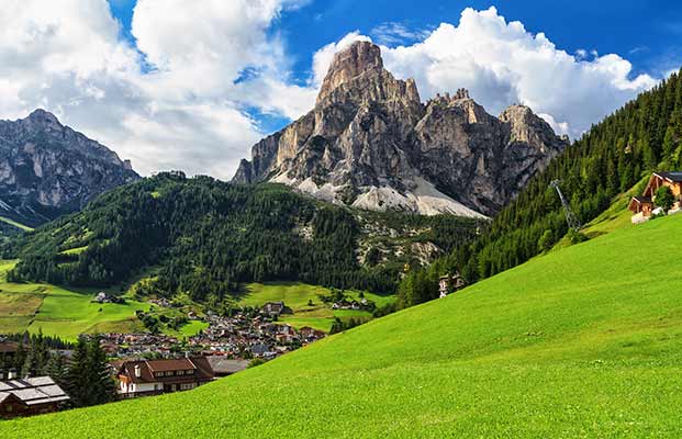 Der Ausblick in Corvara