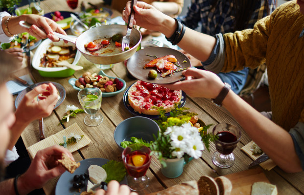 Bauernhof Abendessen