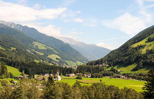 Blick auf das Ahrntal