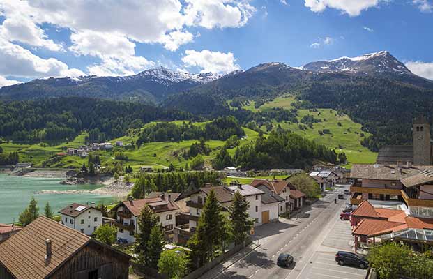 Blick auf Reschen