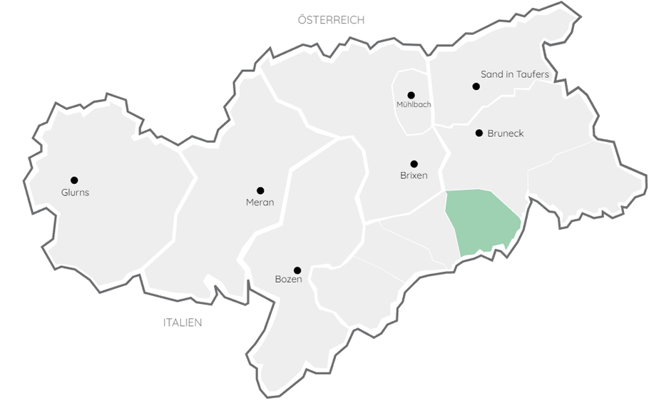 Karte Alta Badia