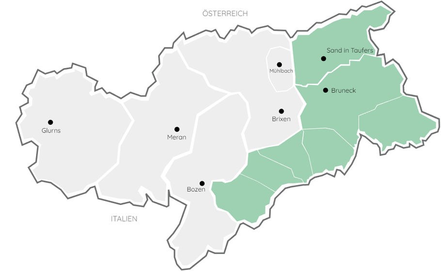 Karte Dolomiten